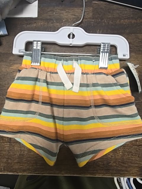 Colorful Striped Garanimals Shorts, NB B