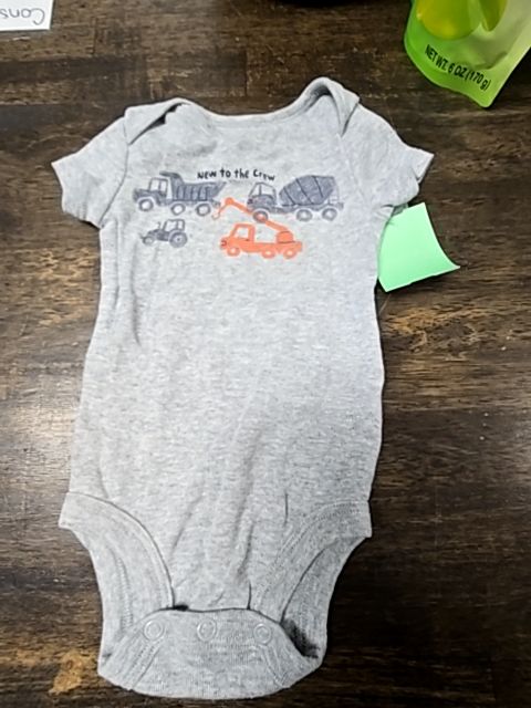 Grey Construction Carters Onesie, NB B