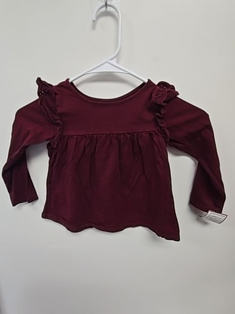 Burgandy Cat & Jack Longsleeve Shirt, 3T G