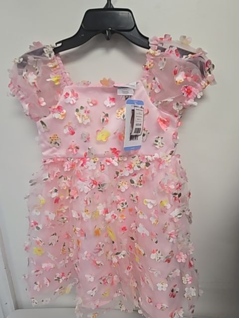 Pink Flower Rare Editions Holiday Dress, 6 G