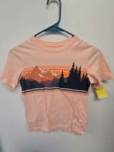 Pink Mountains Wonder Nation Shirt, 8 B