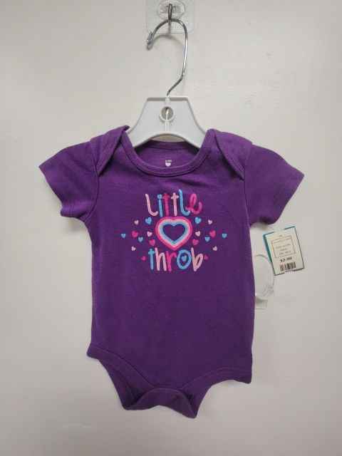 purple  Little Heart Trob onesie, 3M G