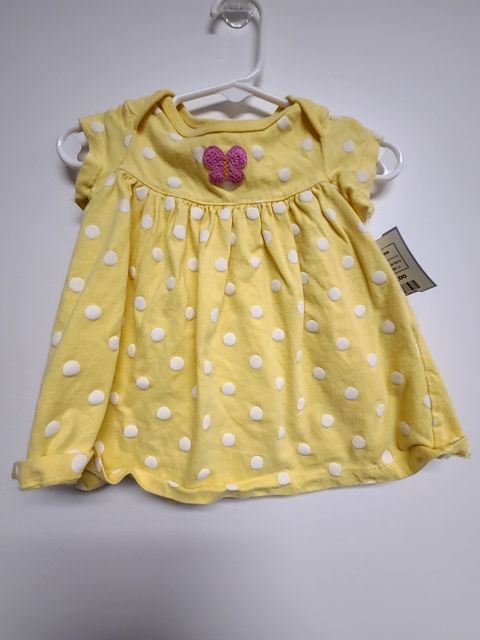 Yellow/White Polka Dot Carters Dress, 9M G