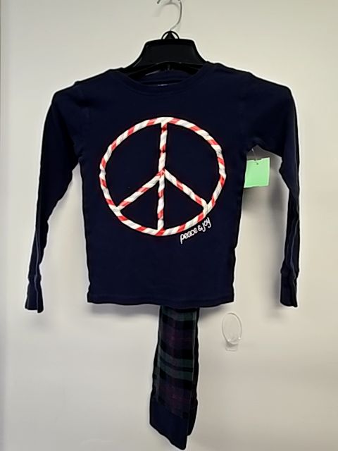Navy/Green Plaid Old Navy Pjs, 8 G