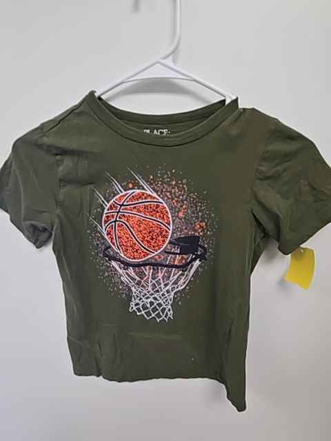 Green Basketball Childrens Place Shirt, 5T B