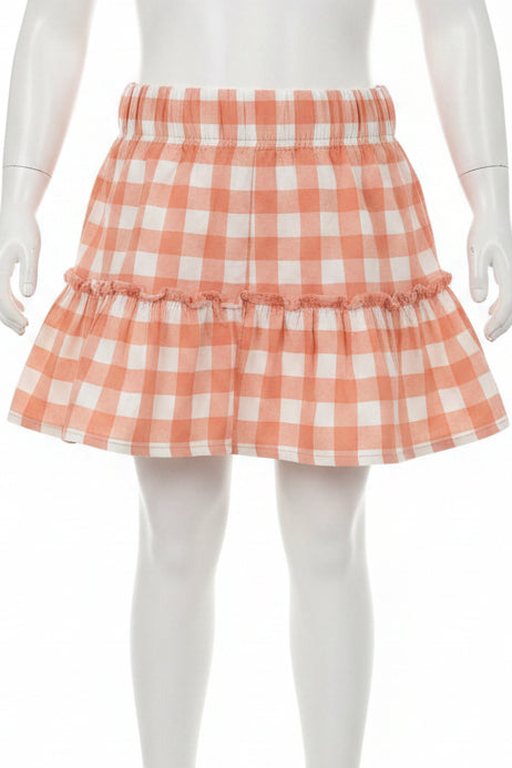 Pink/White Plaid Wonder Nation Shorts, 6 G