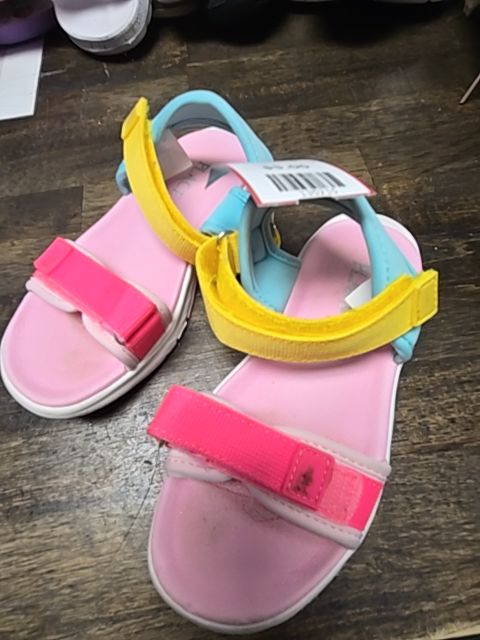 Pink/Blue/Yellow Childrens Place Sandals, 10C G
