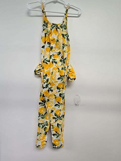 Yellow/White Old Navy Lemons Pant Romper, 4T G