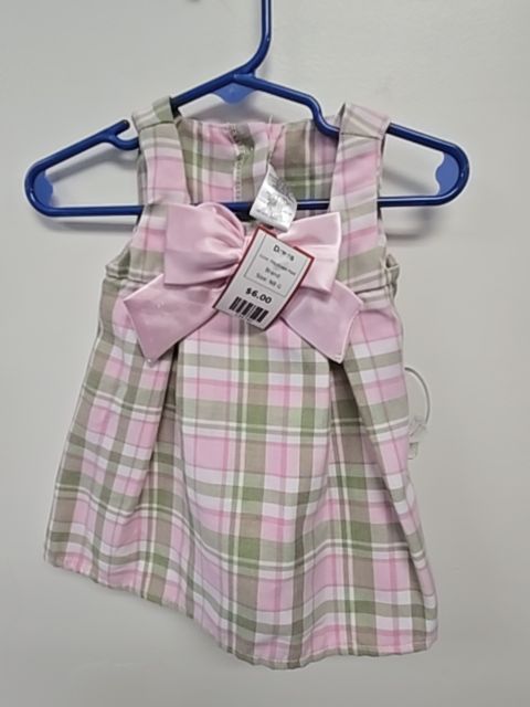 Pink/Green Plaid  Dress, NB G