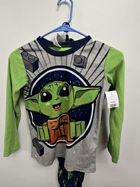 Blue/Green Yoda Star Wars Pjs, 8 B