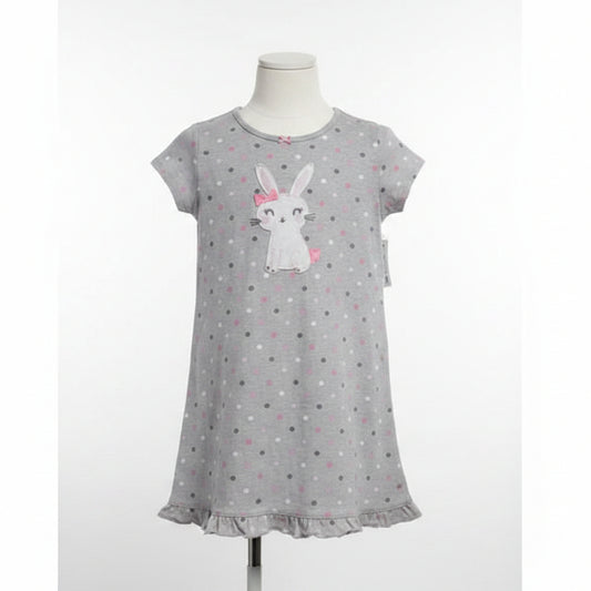 Grey/Pink/White Polka Dot Carters Nightgown, 4T G