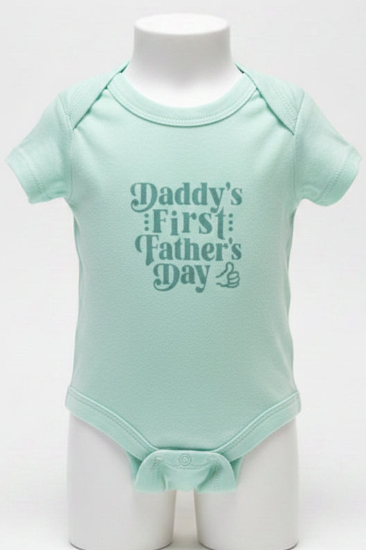 Blue First Fathers Day Carters Onesie, 12M B