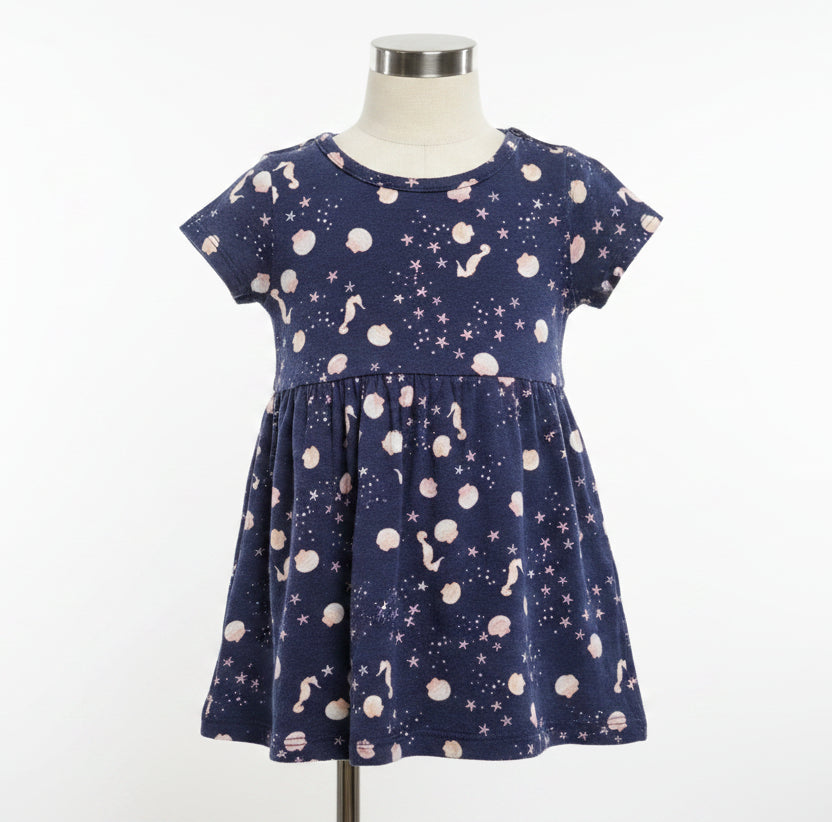 Navy Seahorse Old Navy Dress, 6M G