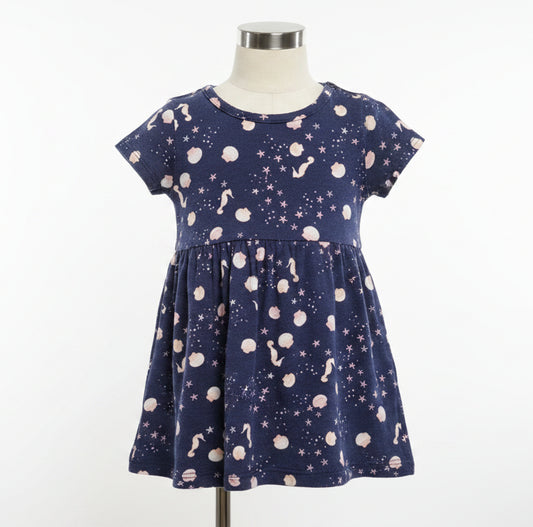Navy Seahorse Old Navy Dress, 6M G
