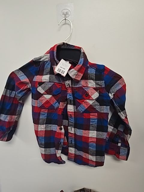 Blue/Red/Grey Plaid Sonoma Longsleeve Button Up, 5T B