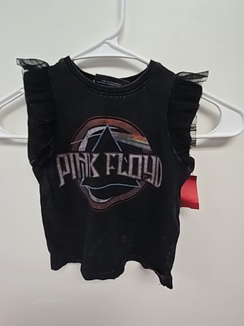 Black Pink Floyd Cotton On Kids Tank Top, 2T G