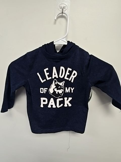 Navy Childrens Place Hooded Longsleeve Shirt, 18M B