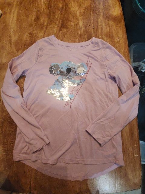 Pink Koala Cat & Jack Longsleeve Shirt, 10 G