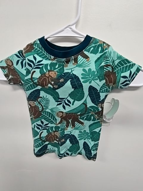 Green Leaf/Monkey Members Mark Pjs, 2T B