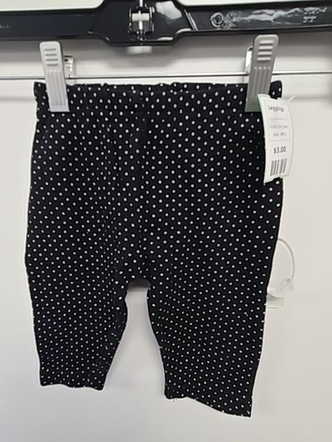 Black/White Polka Dot Bon Bebe Leggings, 6M G