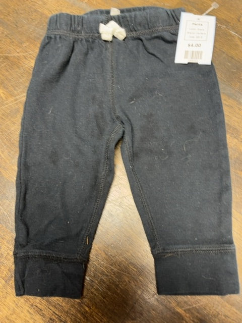Black Carters Pants, 6M B