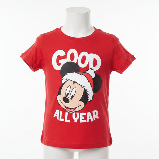 Red Christmas Mickey Old Navy Shirt, 4T B