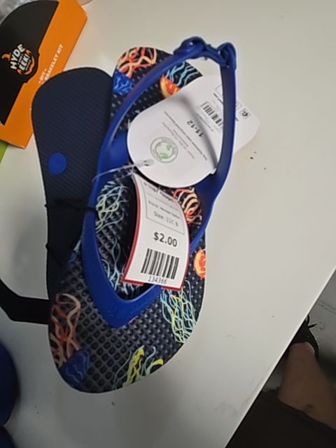 Navy/Colorful Jelly Fish Wonder Nation Flip Flops, 11C B