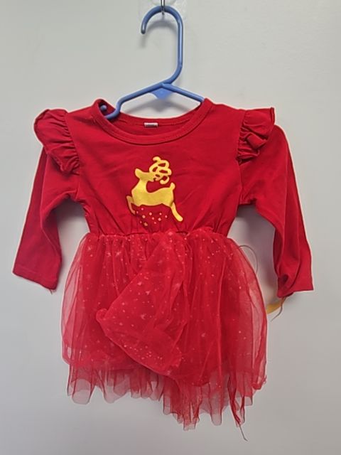 Red/Gold Boutique Dress, 6M G