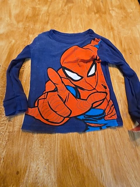 Blue/Red Spiderman Pjs, 4T B