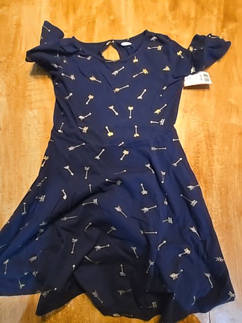 Navy/Gold Arrows Old Navy Dress, 6 G