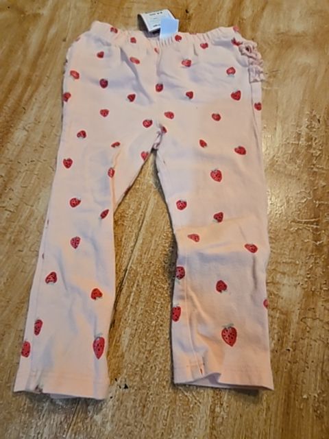 Pink/Red Strawberry Old Navy Leggings, 18M G