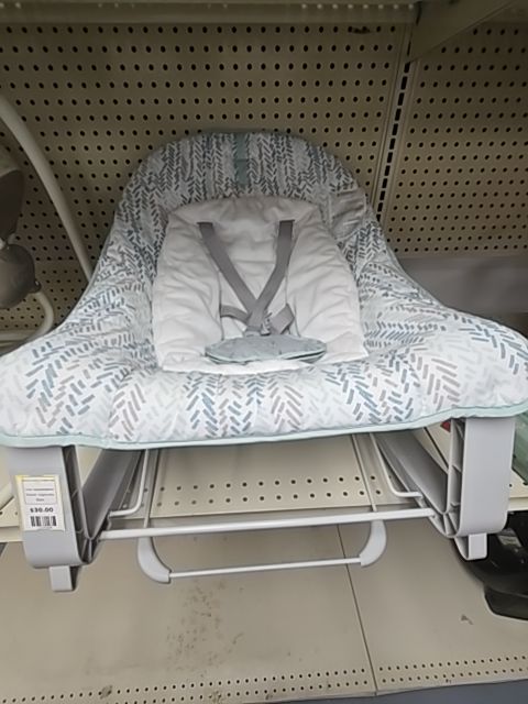 Grey/White/Blue Ingenuity Bouncer, Rocker & Toddler Seat