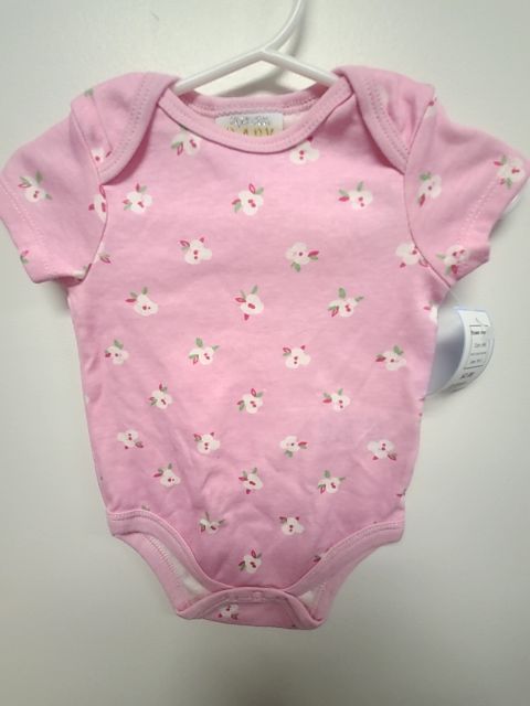 pink Super Star Baby flower onesie, 3M G