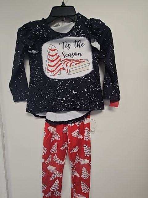 Black/Red Christmas Boutique Outfit, 5T G