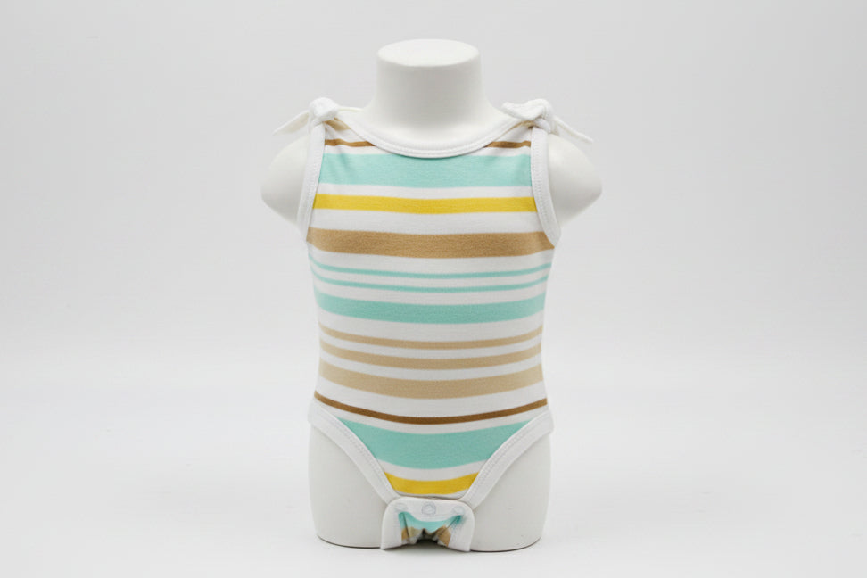 White/Brown/Blue/Yellow Koala Baby Tank Top Onesie, NB B