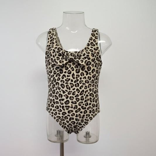 Brown Cheetah Old Navy Swim Suit, 18M G