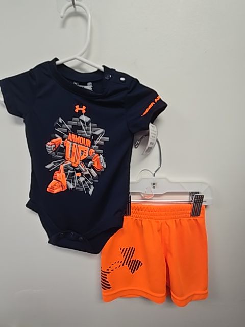 Navy/Orange Under Armour Outfit, NB B