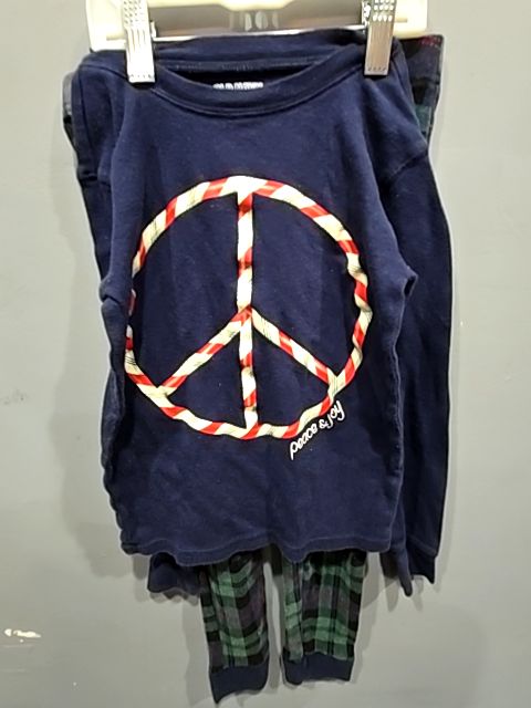 Blue green Old navy Peace and joy 2 piece pjs, 8 G