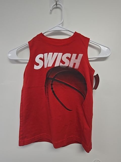 Red Basketball Carters Tank Top, 5T B