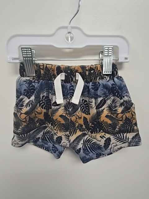 Blue/Brown Dino Garanimals Shorts, NB B