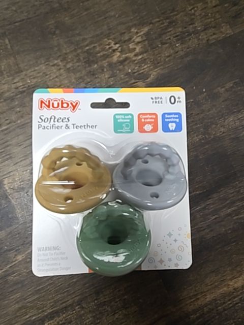 Colorful Nuby Pacifiers(3)