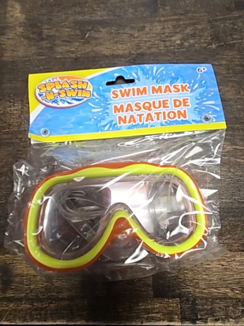 Orange/Yellow Splash-N-Swim Swim Mask, OS