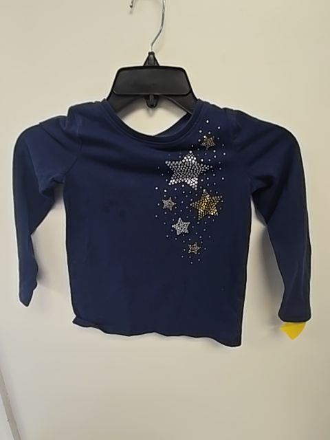 Navy/Silver/Gold Star Jumping Bean Longsleeve Shirt, 5T G