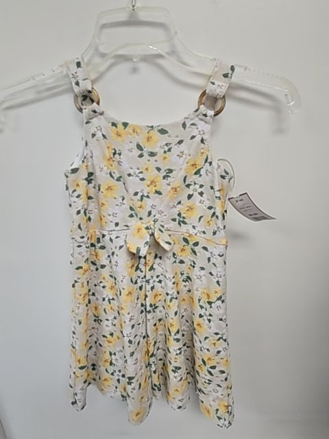 Tan/Yellow/White Flowers Tahari Dress, 5T G