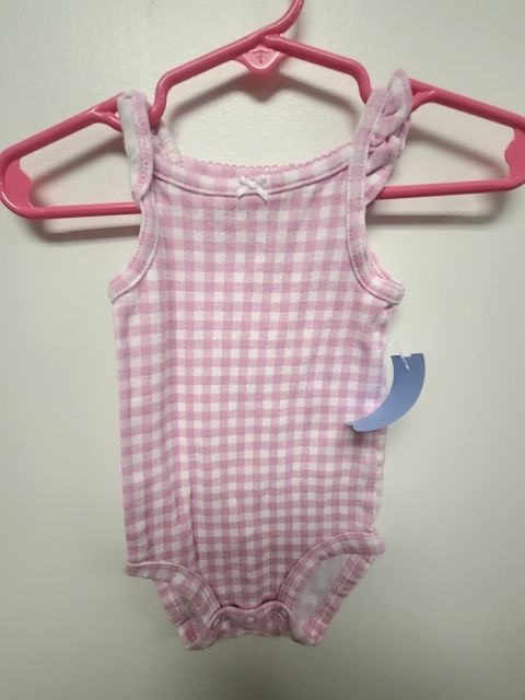 pink Carters Tank Top Onesie, 3M G