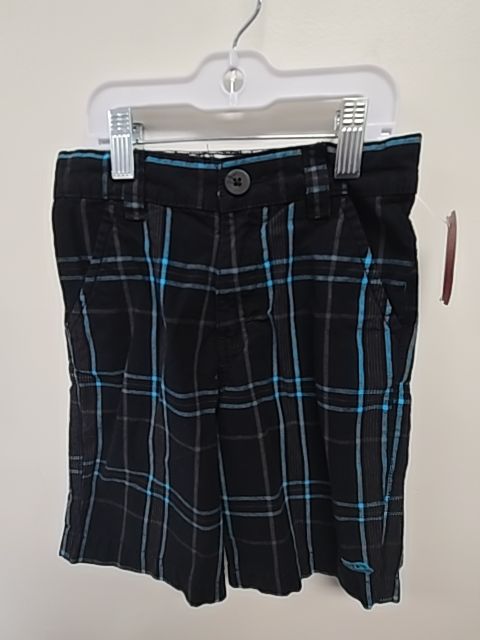 Black/Blue Plaid Hawk Shorts, 6 B