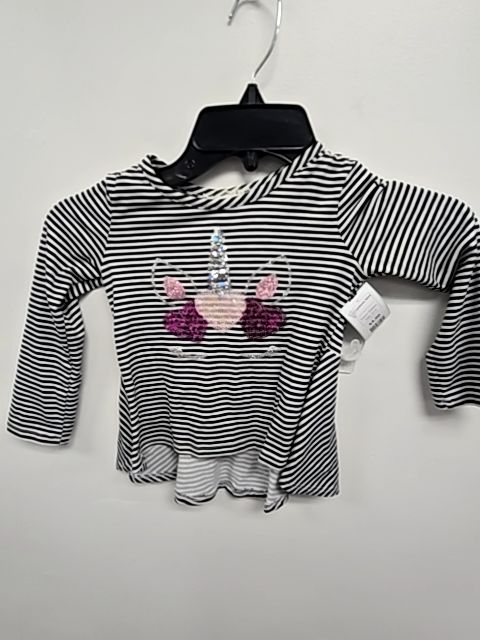 Black/White Unicorn Btween Longsleeve Shirt, 3T G