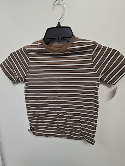 Brown/White Striped Wonder Nation Shirt, 6 B