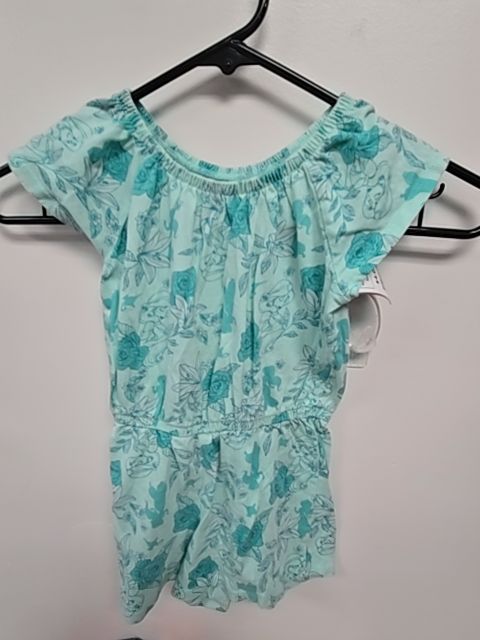 Blue Princess Jumping Bean Short Romper, 4T G
