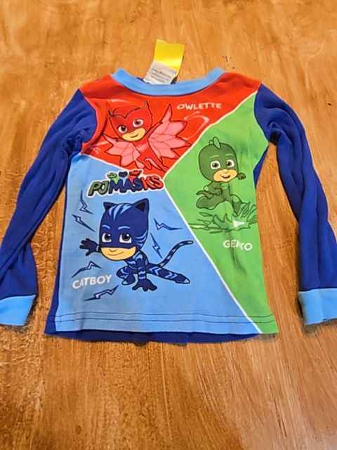Navy/Colorful Pj Masks Pjs, 4T B